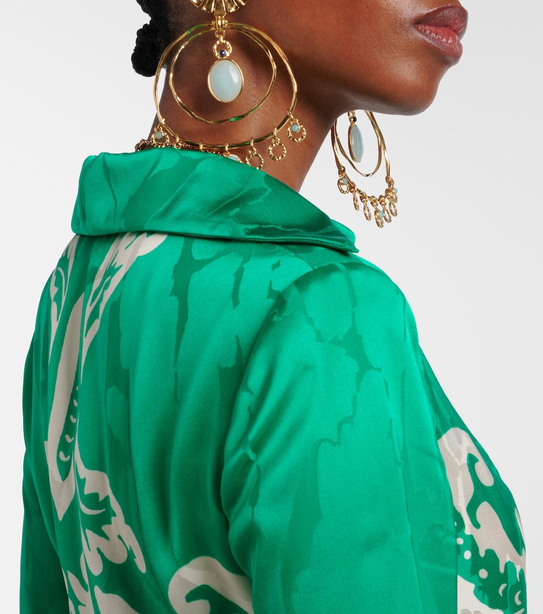 Bedrucktes Wickelkleid aus Satin | Etro