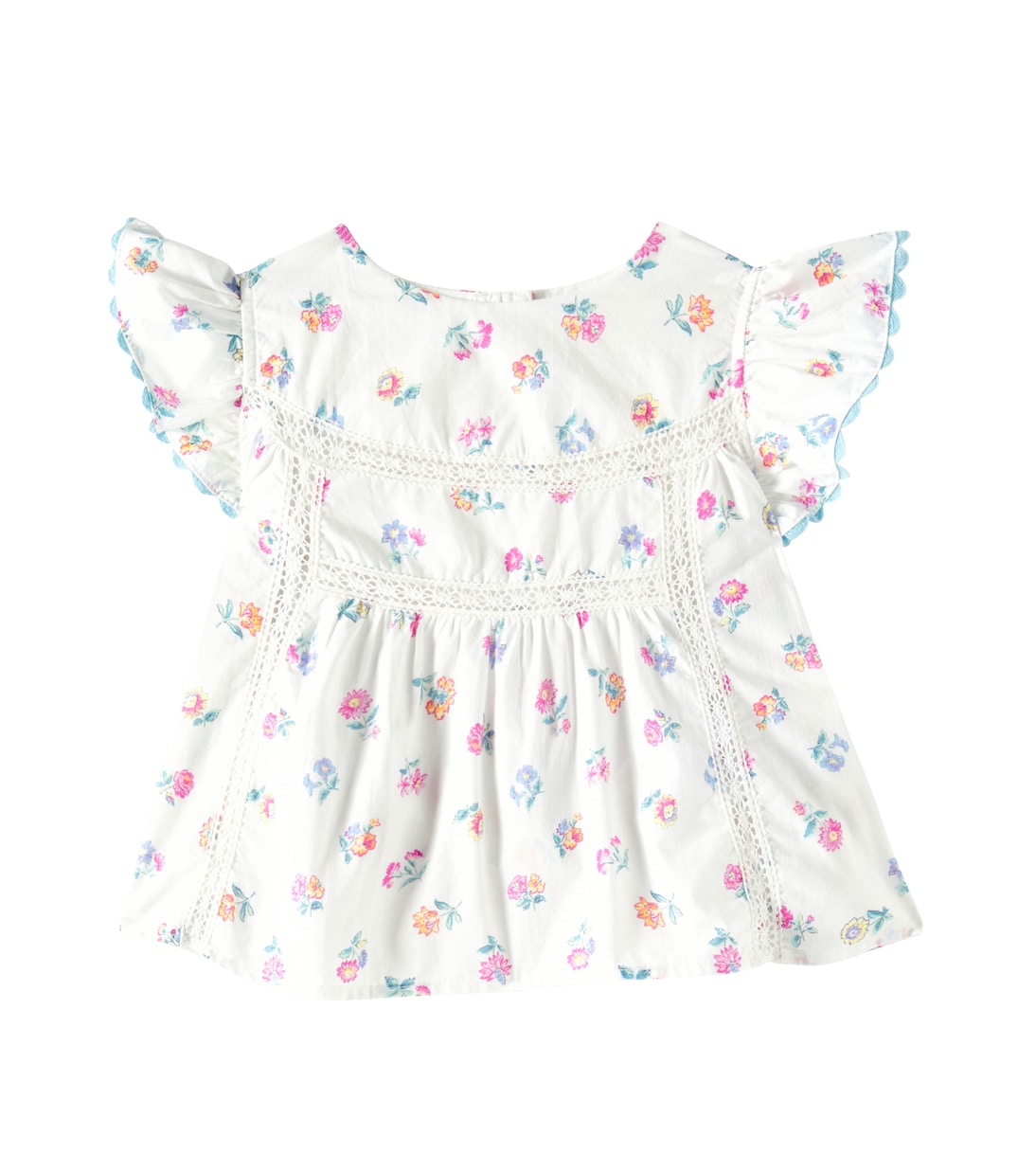 Baby Armande floral cotton poplin top | Louise Misha