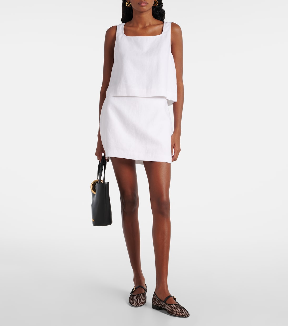 Val linen crop top | Posse