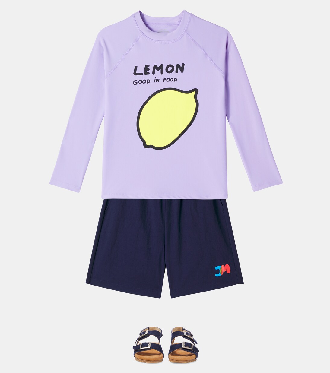 Lemon printed rashguard top | Jellymallow