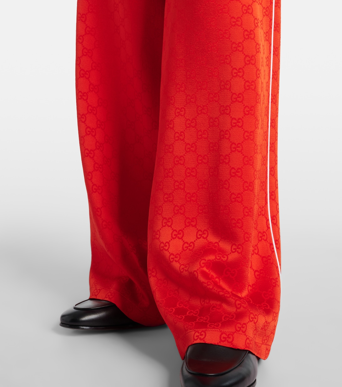 Weite Hose GG aus Satin | Gucci