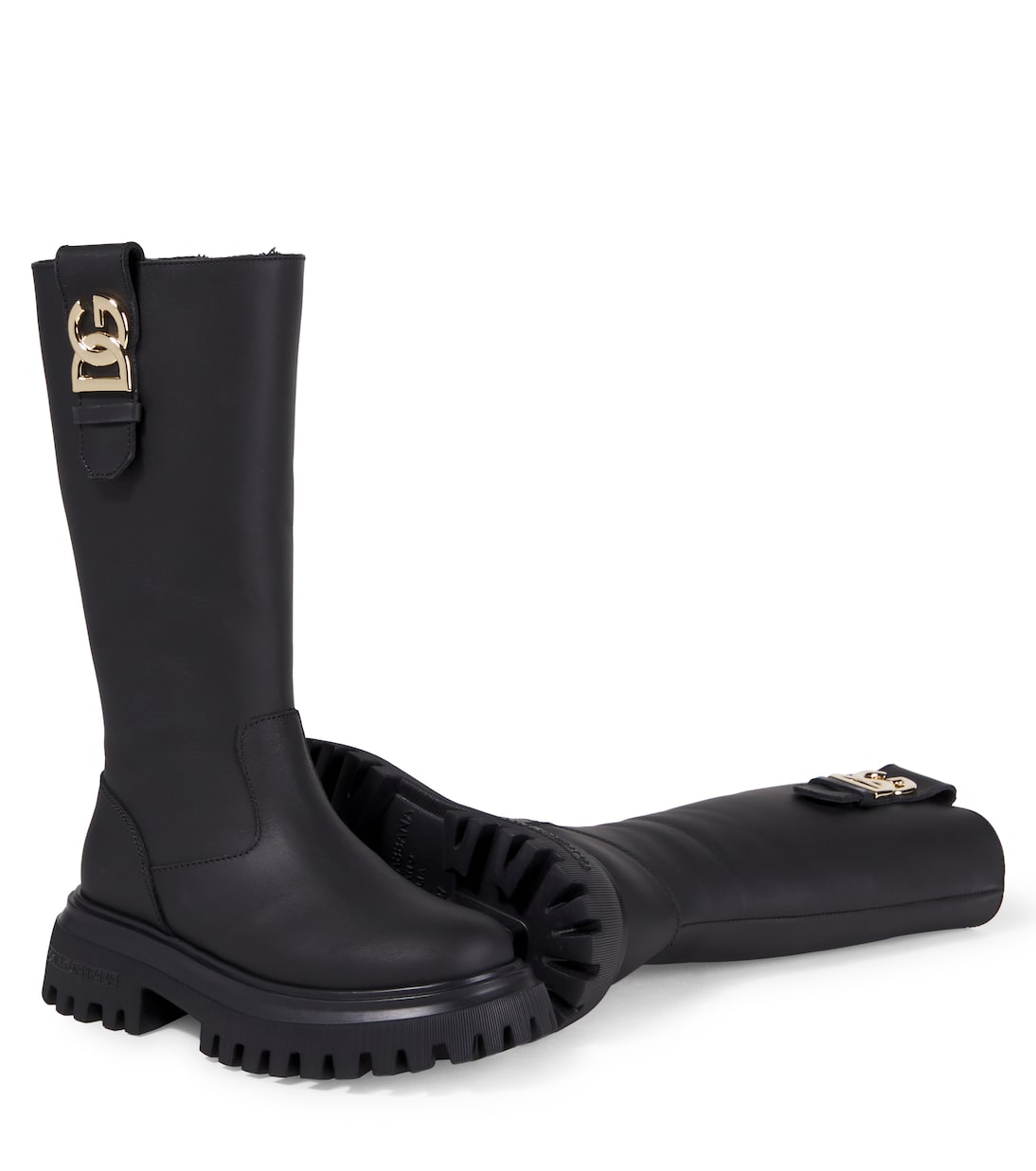 DG leather boots | Dolce&Gabbana Kids