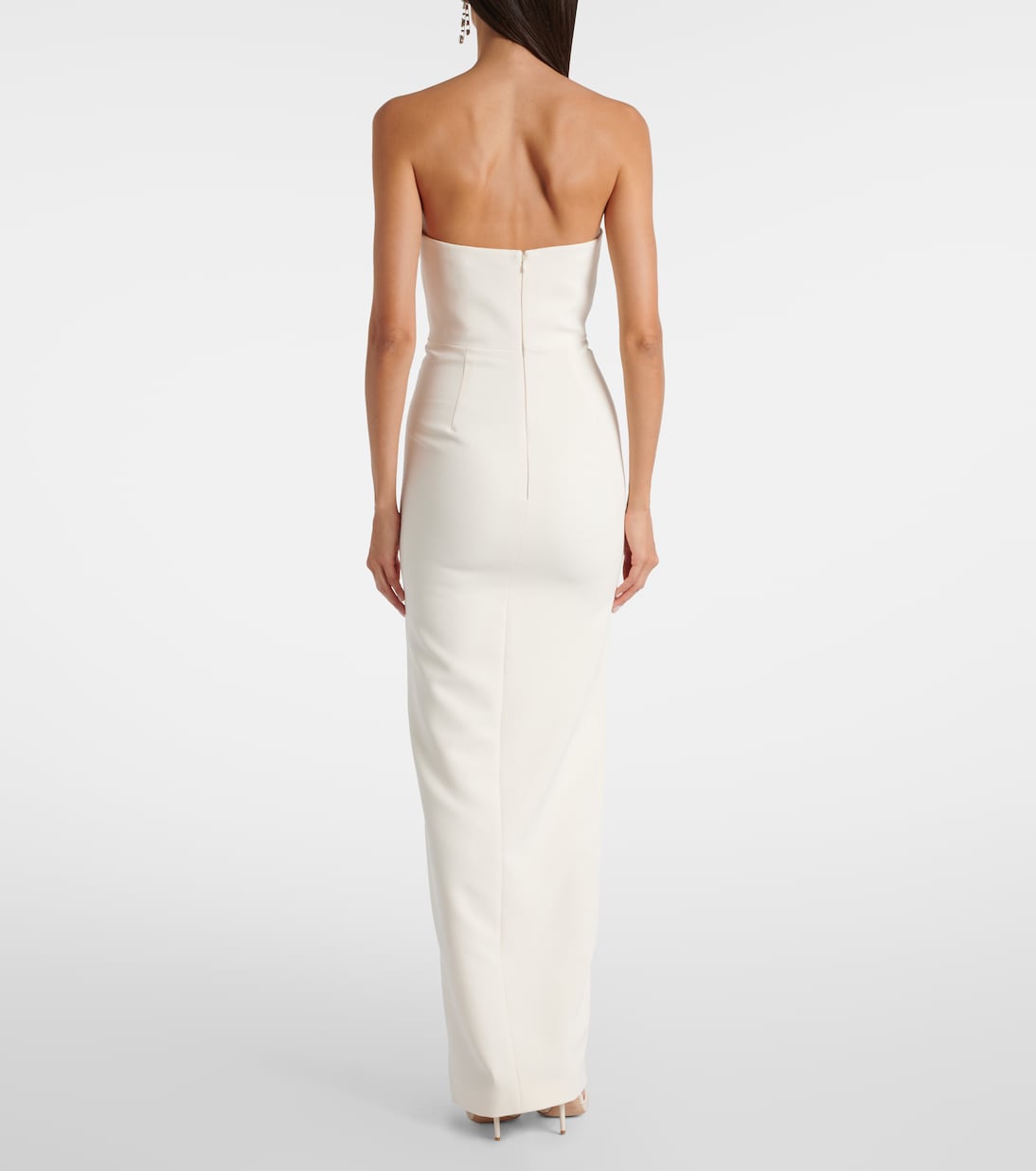 Embellished strapless crêpe gown | Roland Mouret