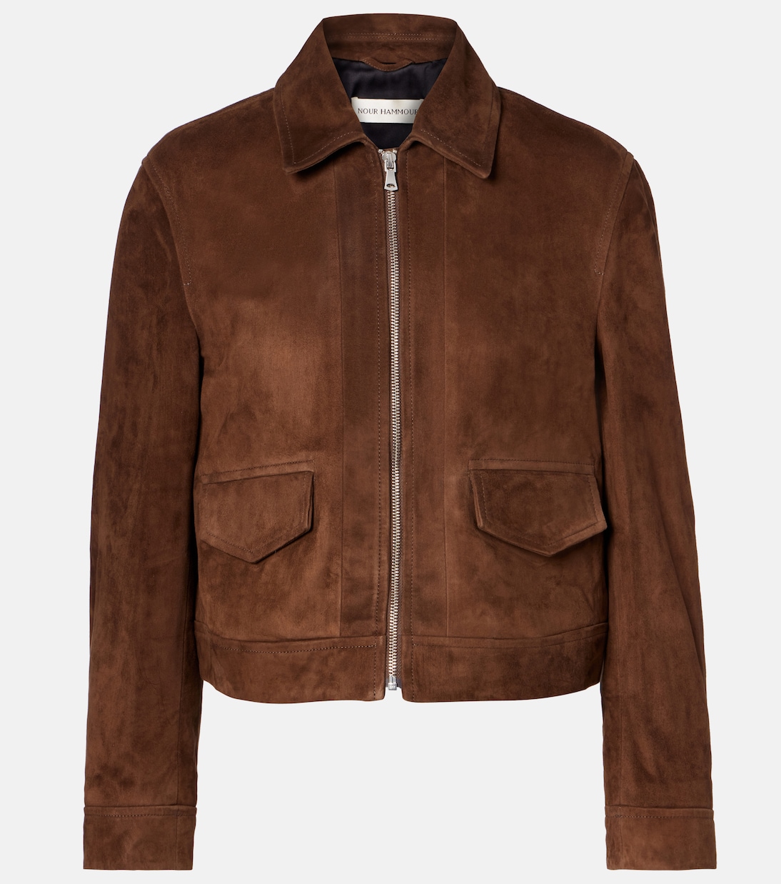 Vanves suede jacket | Nour Hammour