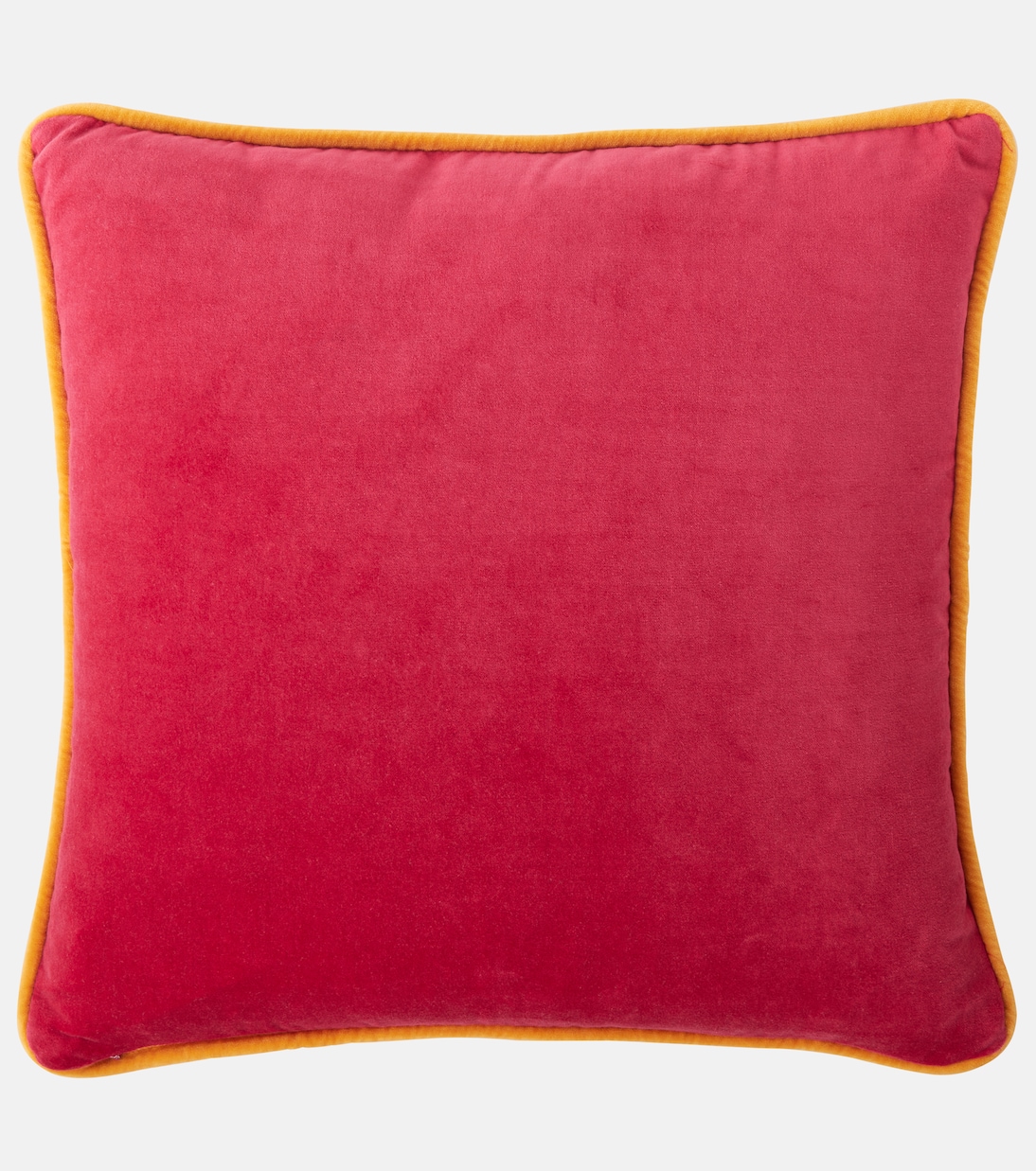 Tropical embroidered cotton velvet cushion | Les-Ottomans