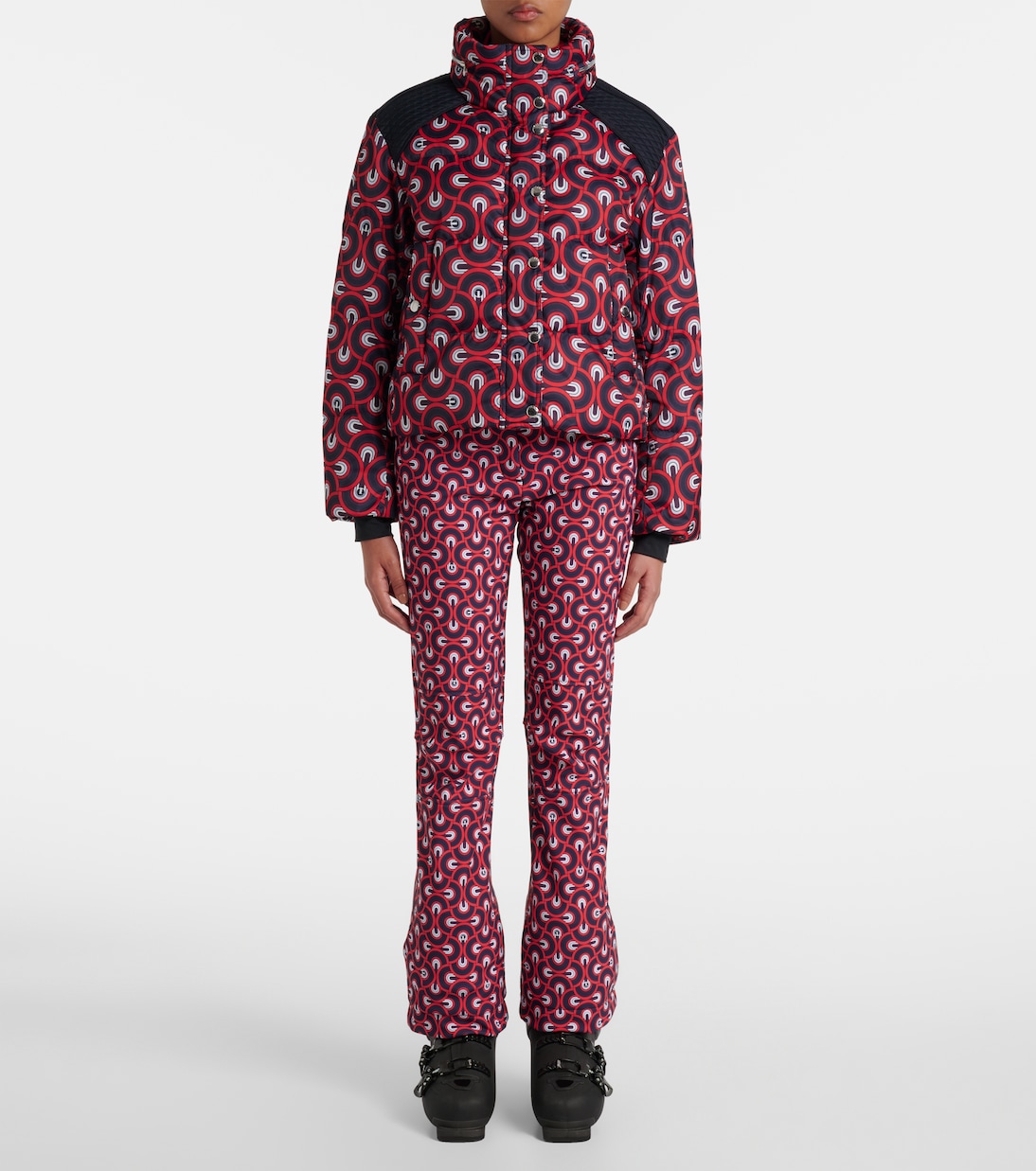 Tatum printed quilted ski jacket | Fusalp