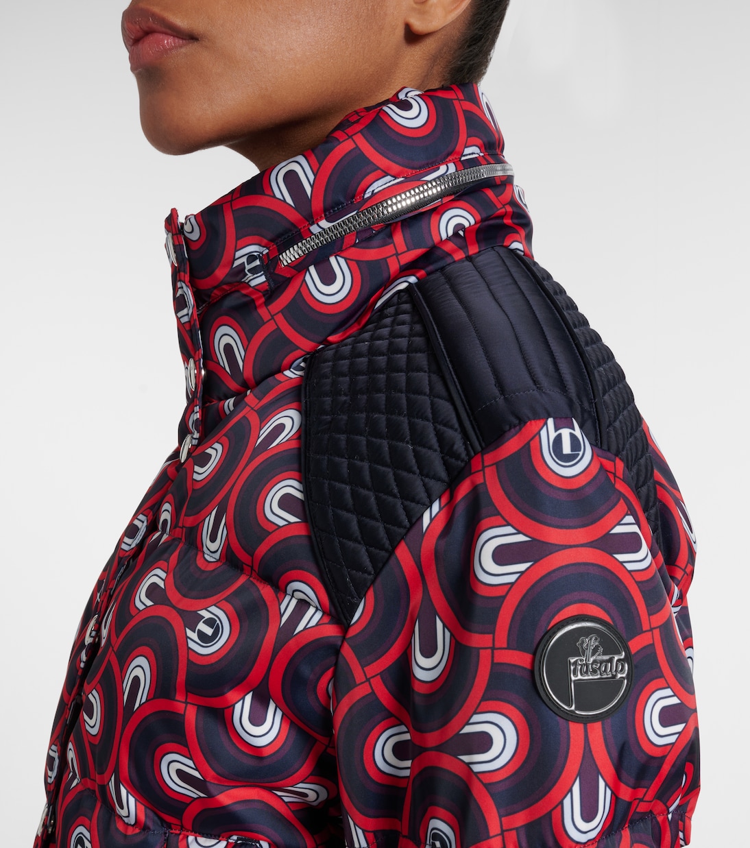 Tatum printed quilted ski jacket | Fusalp