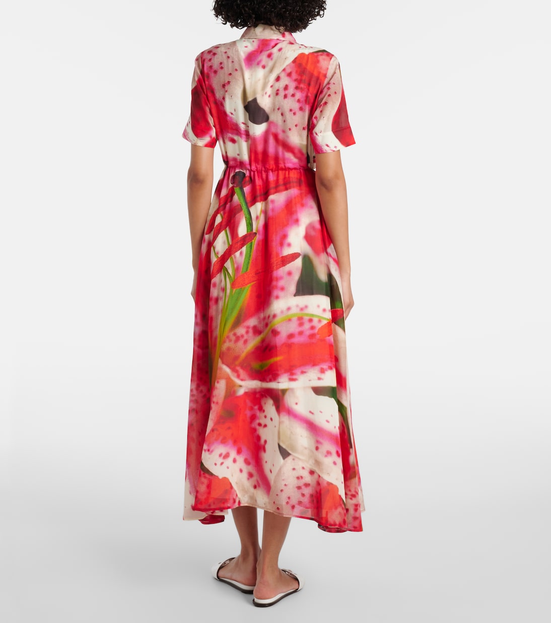 Hemdblusenkleid aus Seide und Baumwolle | Tory Burch