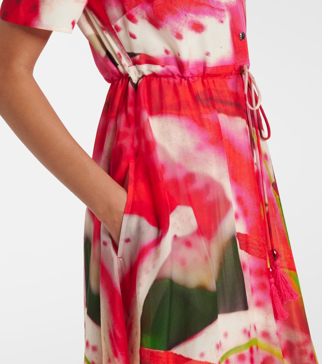 Hemdblusenkleid aus Seide und Baumwolle | Tory Burch