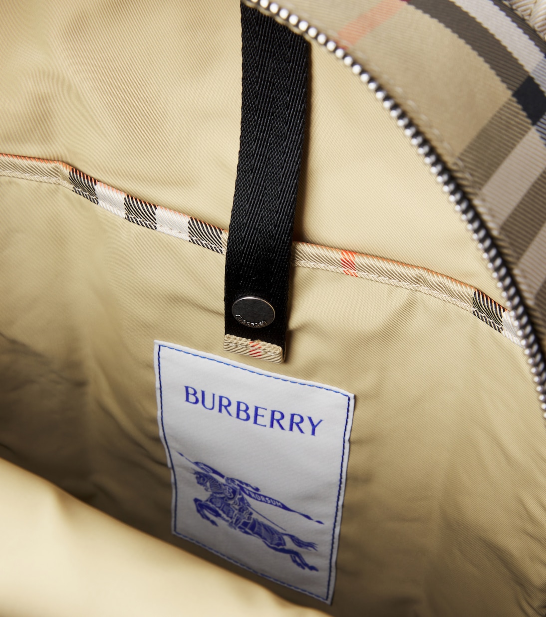 Burberry Check leather-trimmed backpack | Burberry Kids