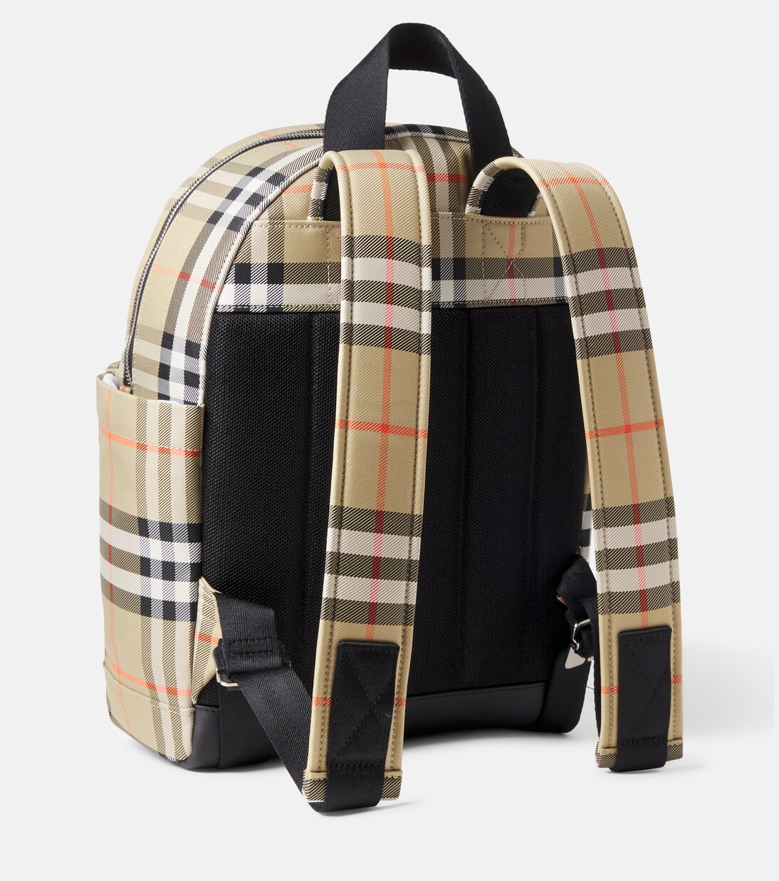 Burberry Check leather-trimmed backpack | Burberry Kids