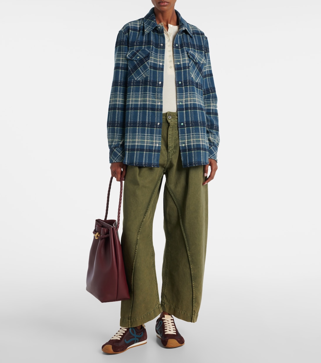 Checked cashmere shirt | God's True Cashmere