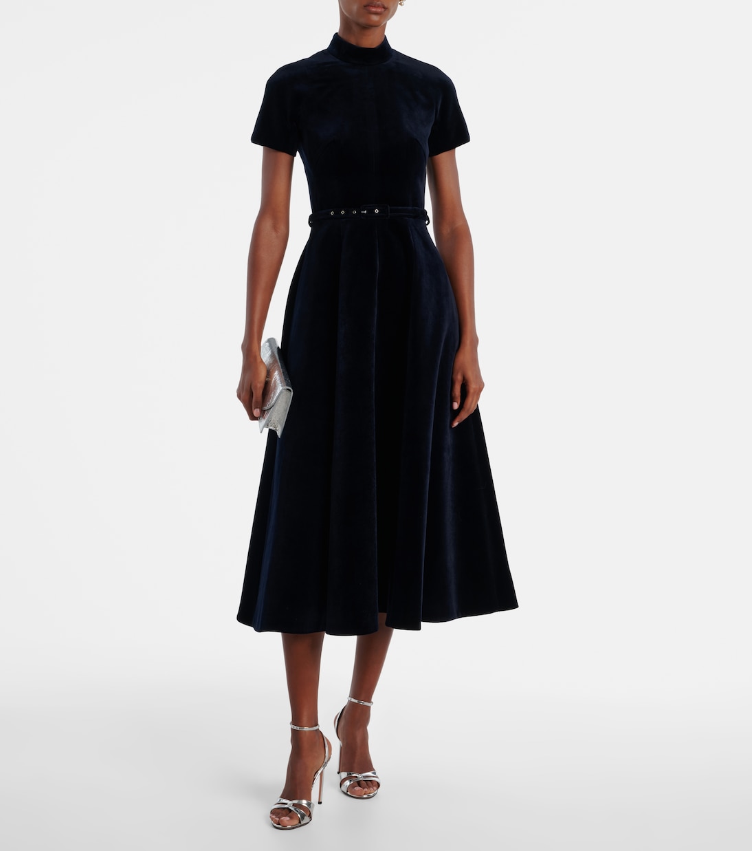 Camilla cotton velvet midi dress | Emilia Wickstead