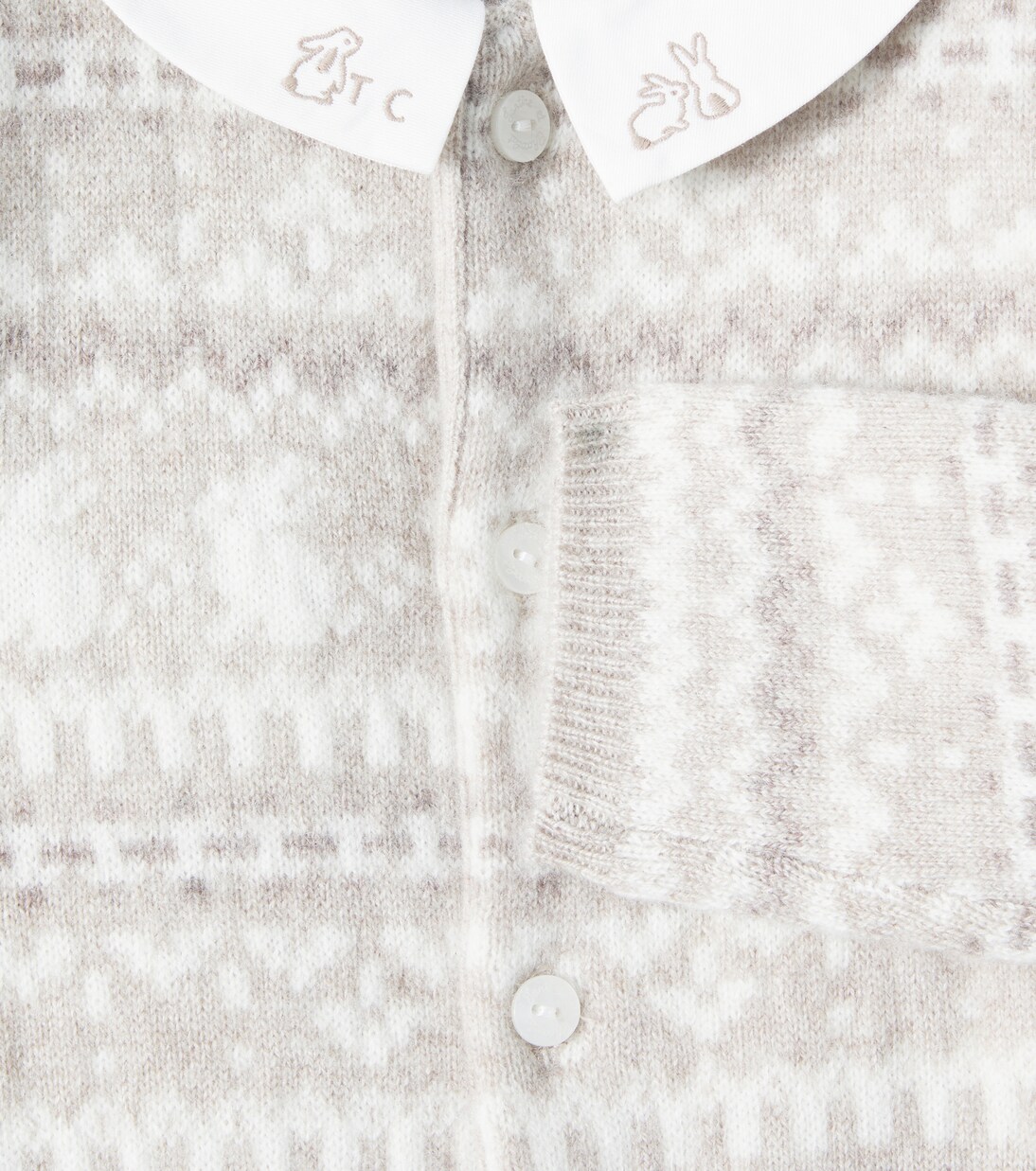 Baby knitted wool and cashmere onesie | Tartine et Chocolat