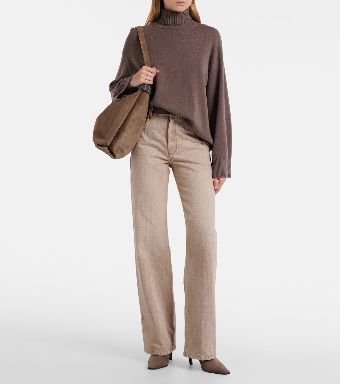 Oversized cashmere turtleneck sweater | Brunello Cucinelli