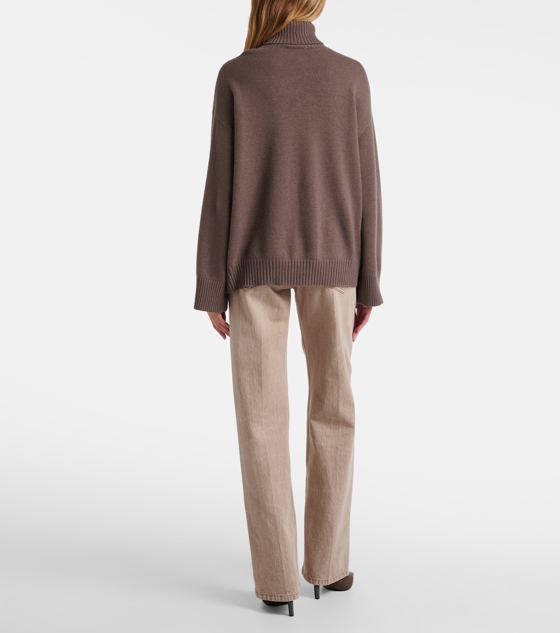 Oversized cashmere turtleneck sweater | Brunello Cucinelli