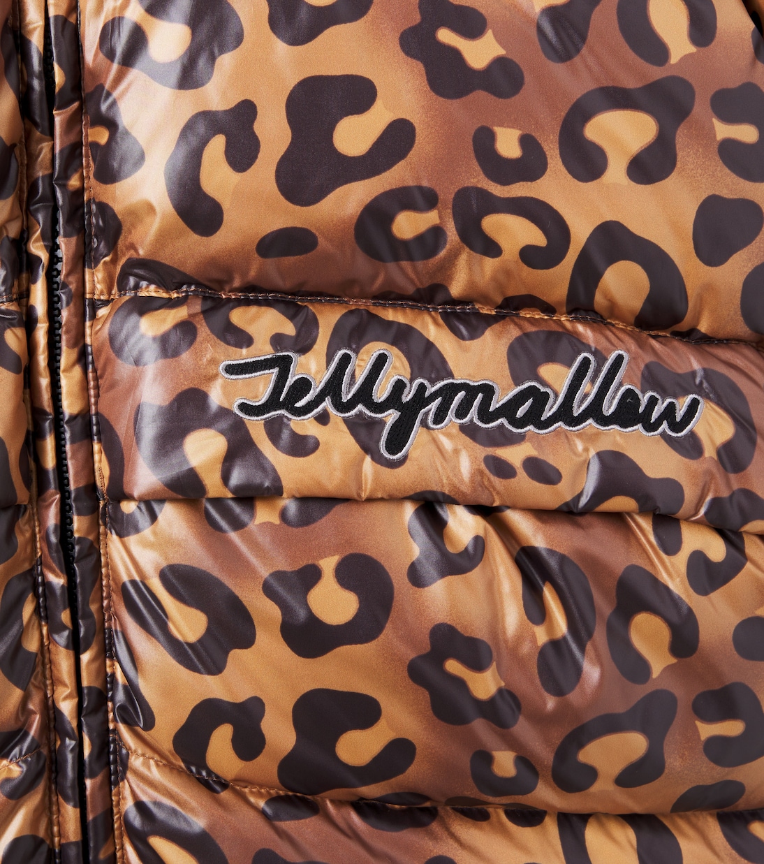 Leopard-print down jacket | Jellymallow