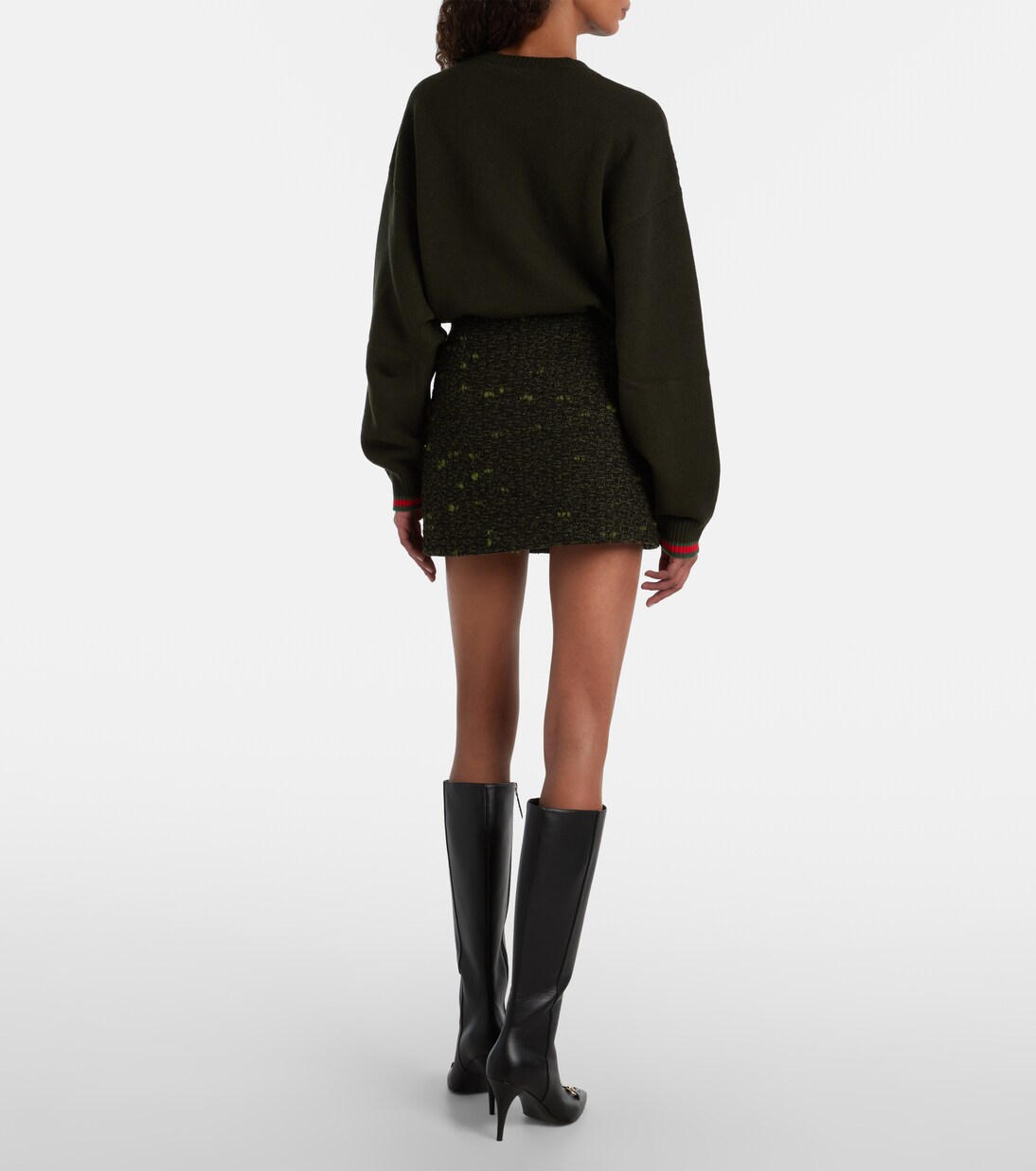 Wool-blend bouclé miniskirt | Gucci
