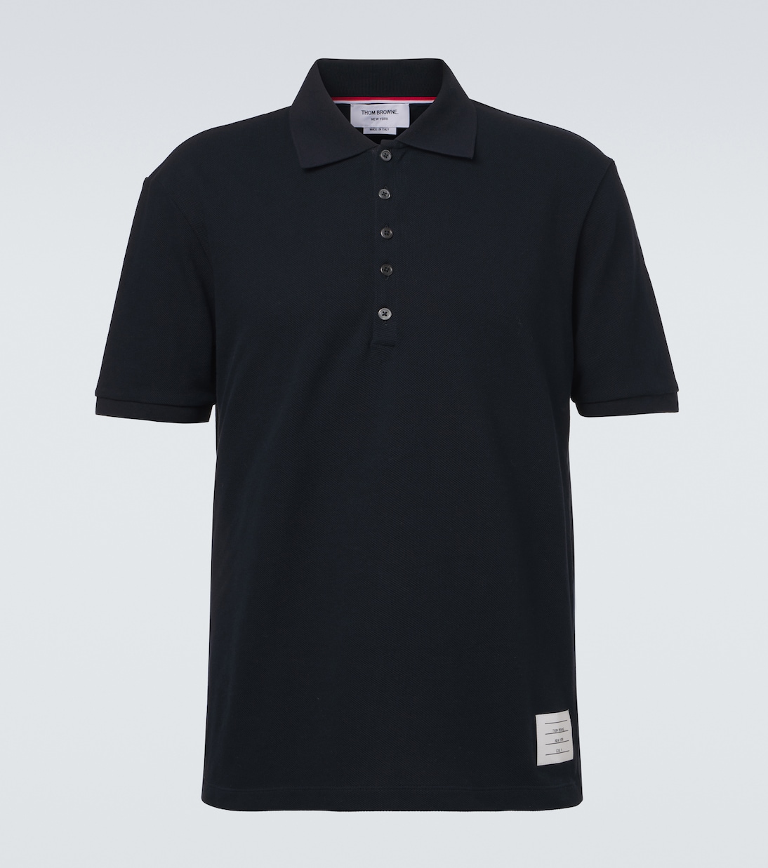 4-Bar cotton piqué polo shirt | Thom Browne