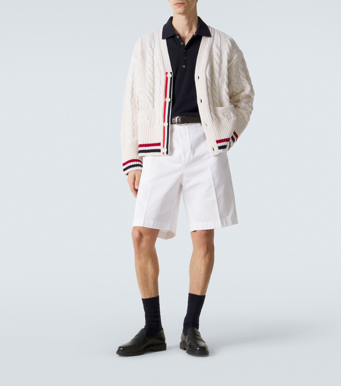 4-Bar cotton piqué polo shirt | Thom Browne