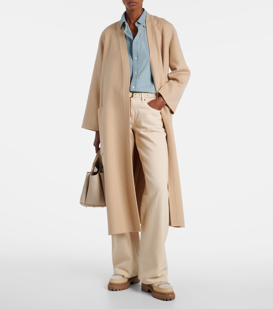 Shearling and leather ankle boots | Yves Salomon