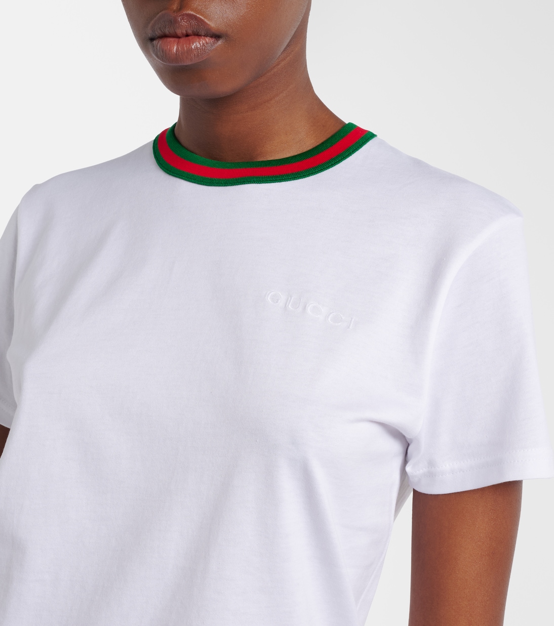 Webstripe cotton jersey T-shirt | Gucci