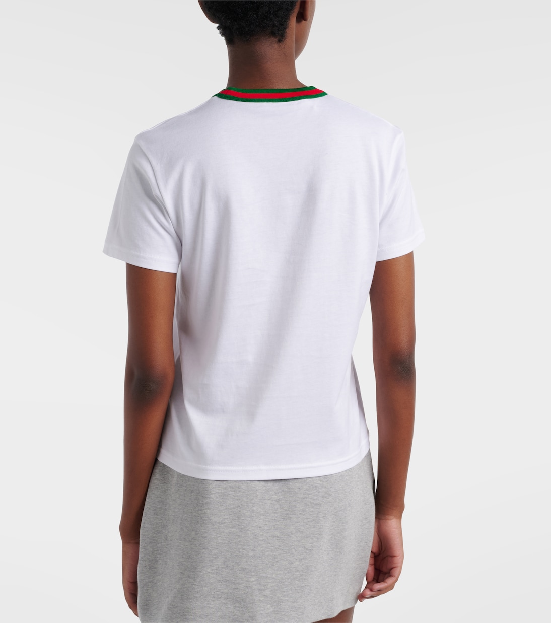 Webstripe cotton jersey T-shirt | Gucci