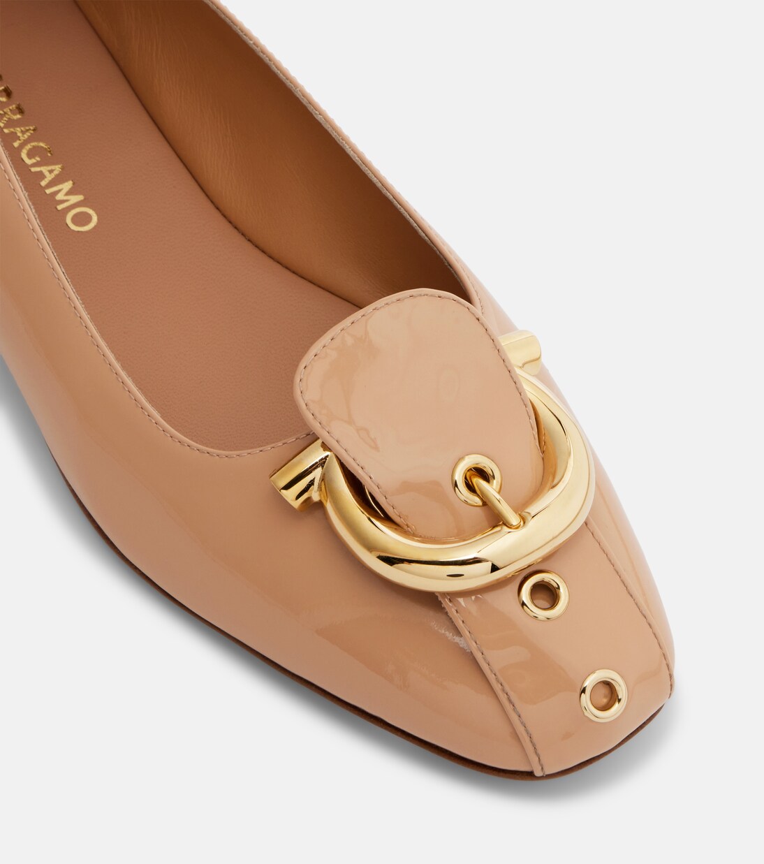 Ballerinas Oxide aus Lackleder | Ferragamo