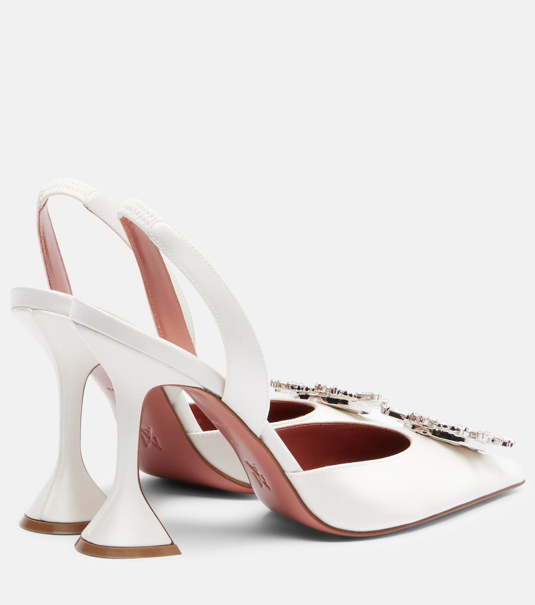 Escarpins Begum 70 en satin | Amina Muaddi