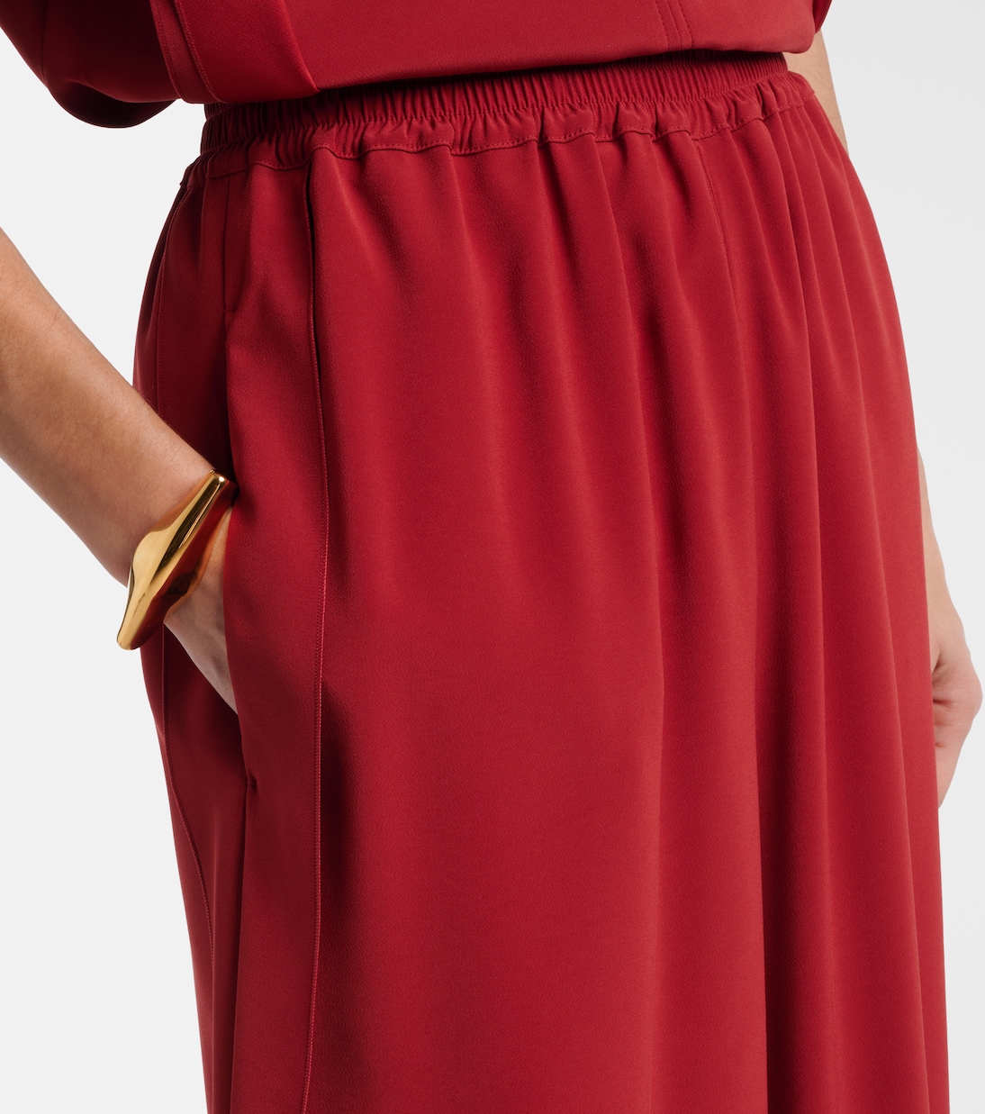 Pantalon ample en crêpe | Max Mara