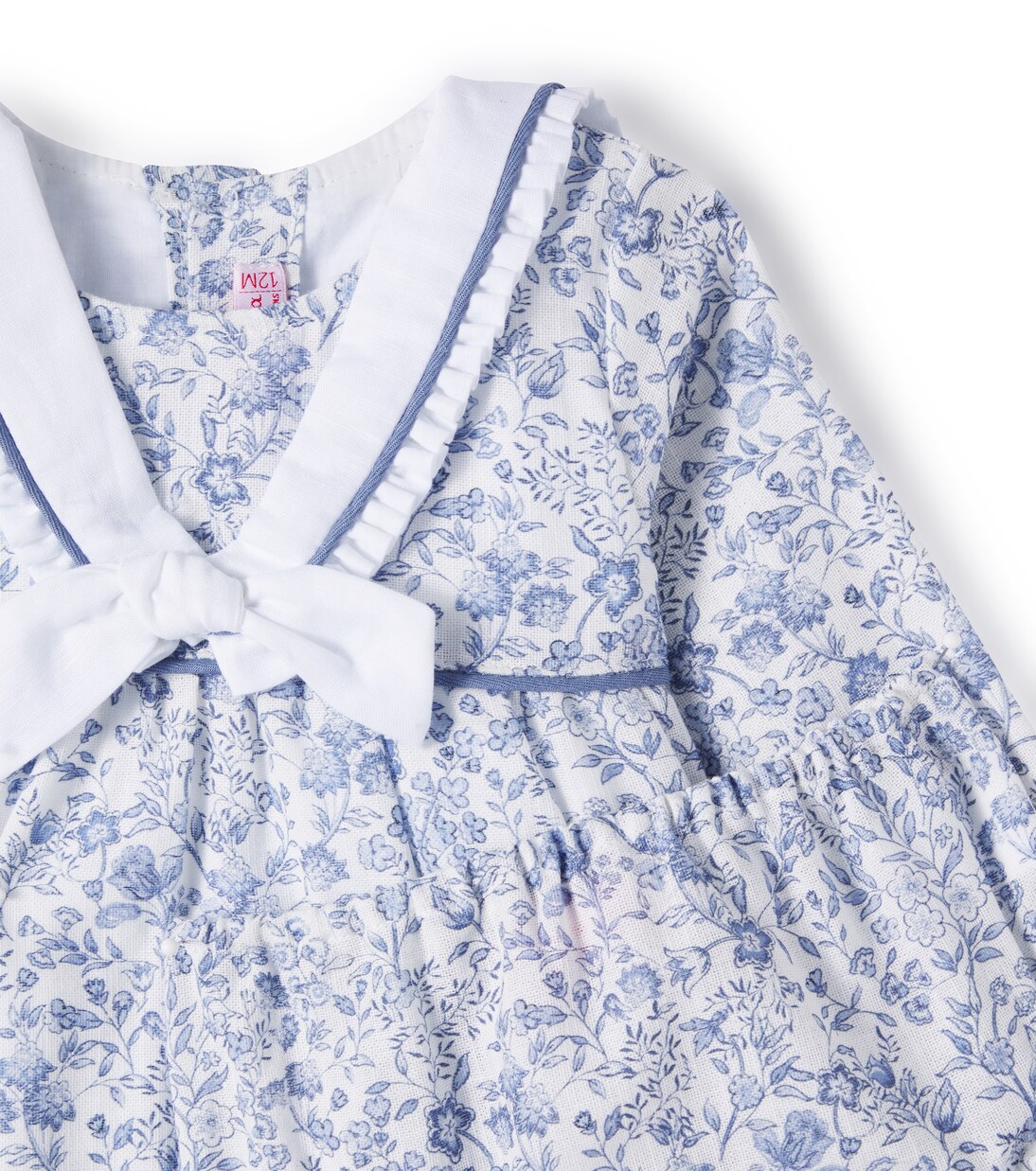 Baby Aranda floral cotton dress and bloomers set | La Coqueta
