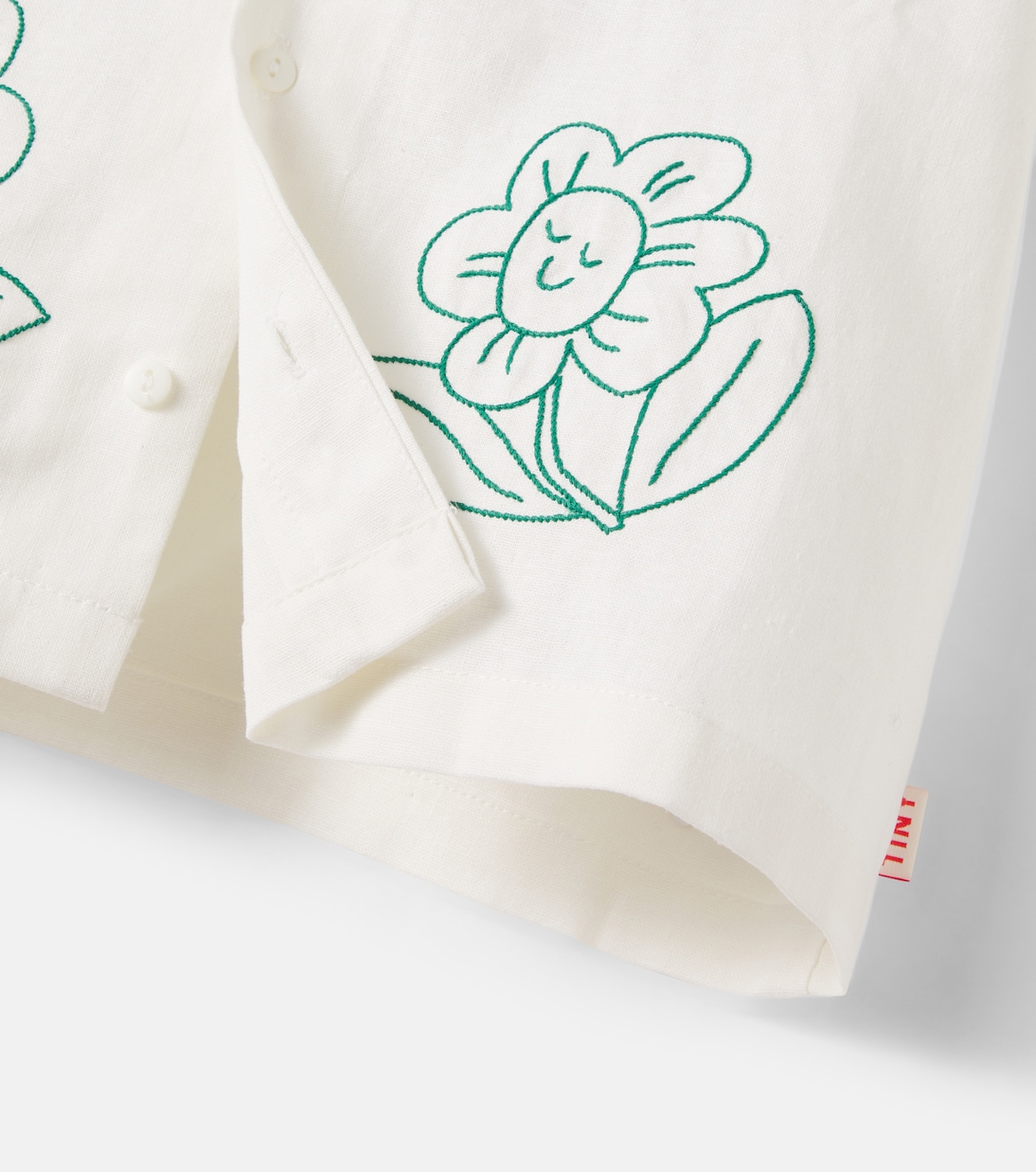Hemd Daisies aus Leinen und Baumwolle | Tinycottons