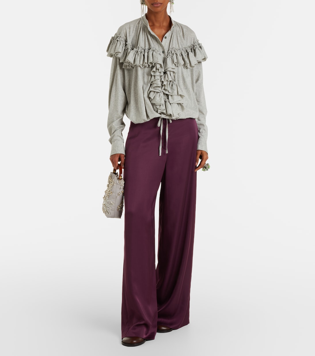 Crisp M号缀饰手提包 | Dries Van Noten