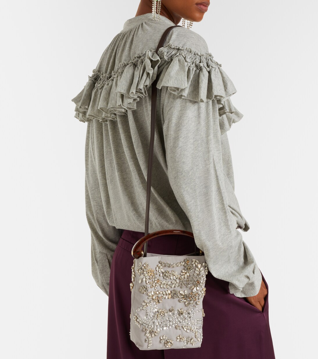 Crisp M号缀饰手提包 | Dries Van Noten