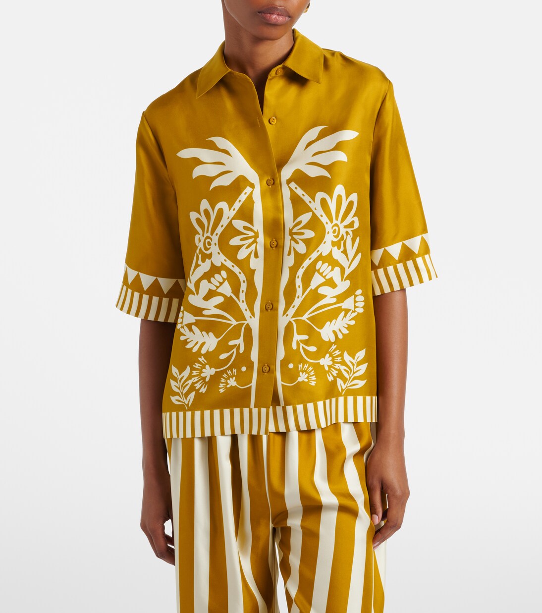 Camicia Émeraude in twill di seta | Eres