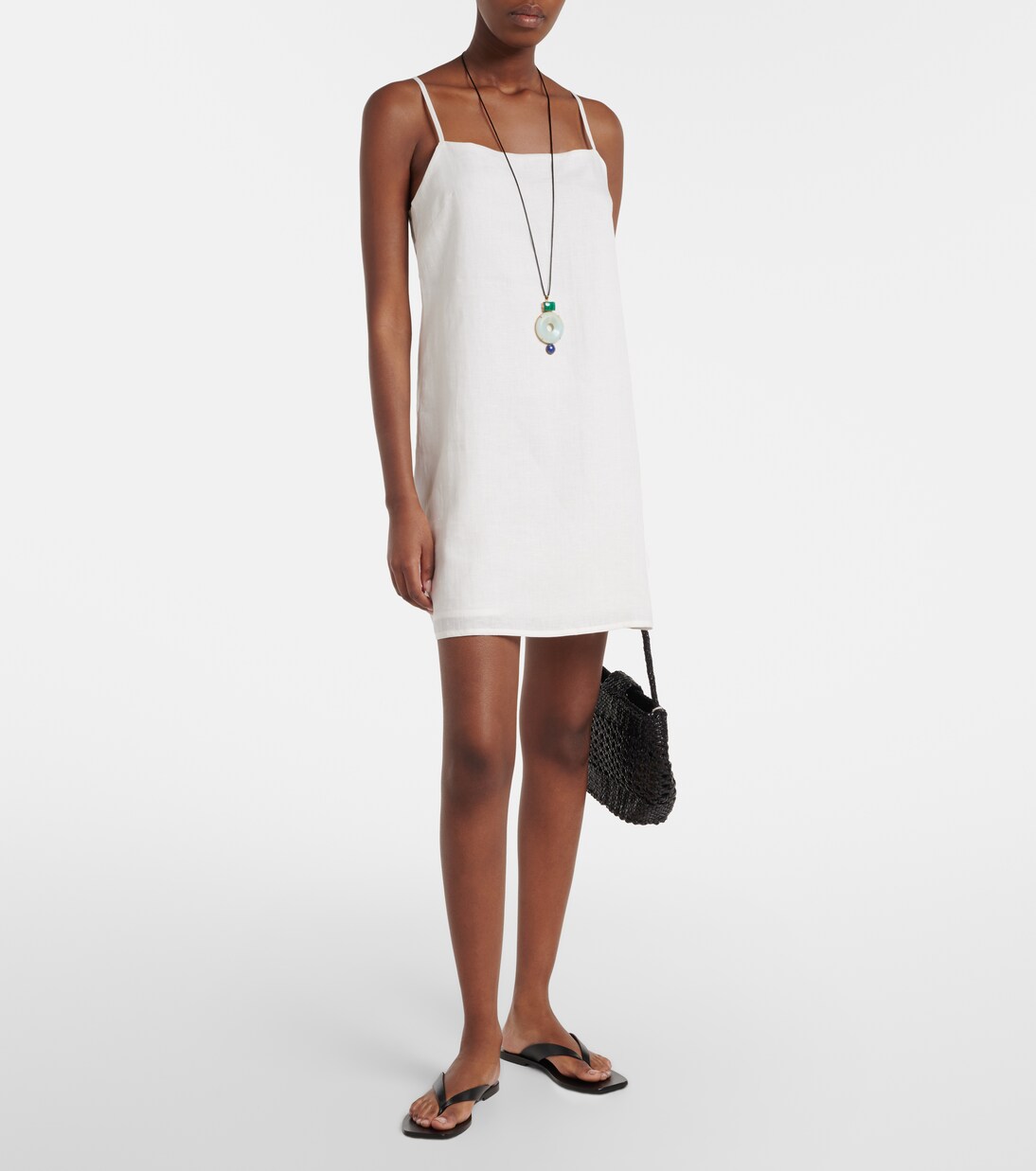 Geneva linen minidress | Asceno