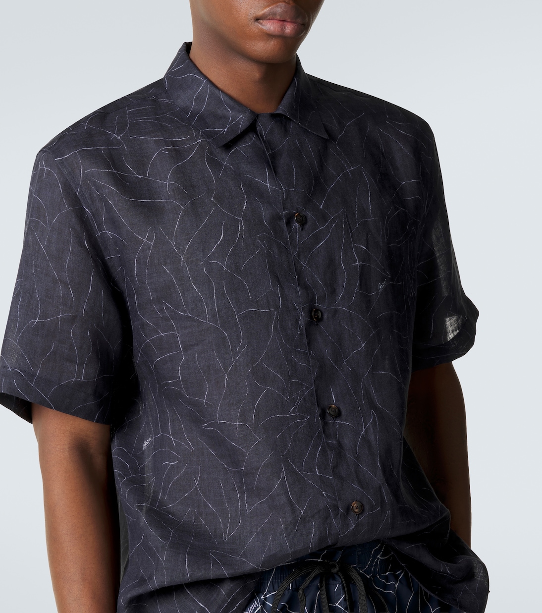 Camicia in lino con stampa | Brioni