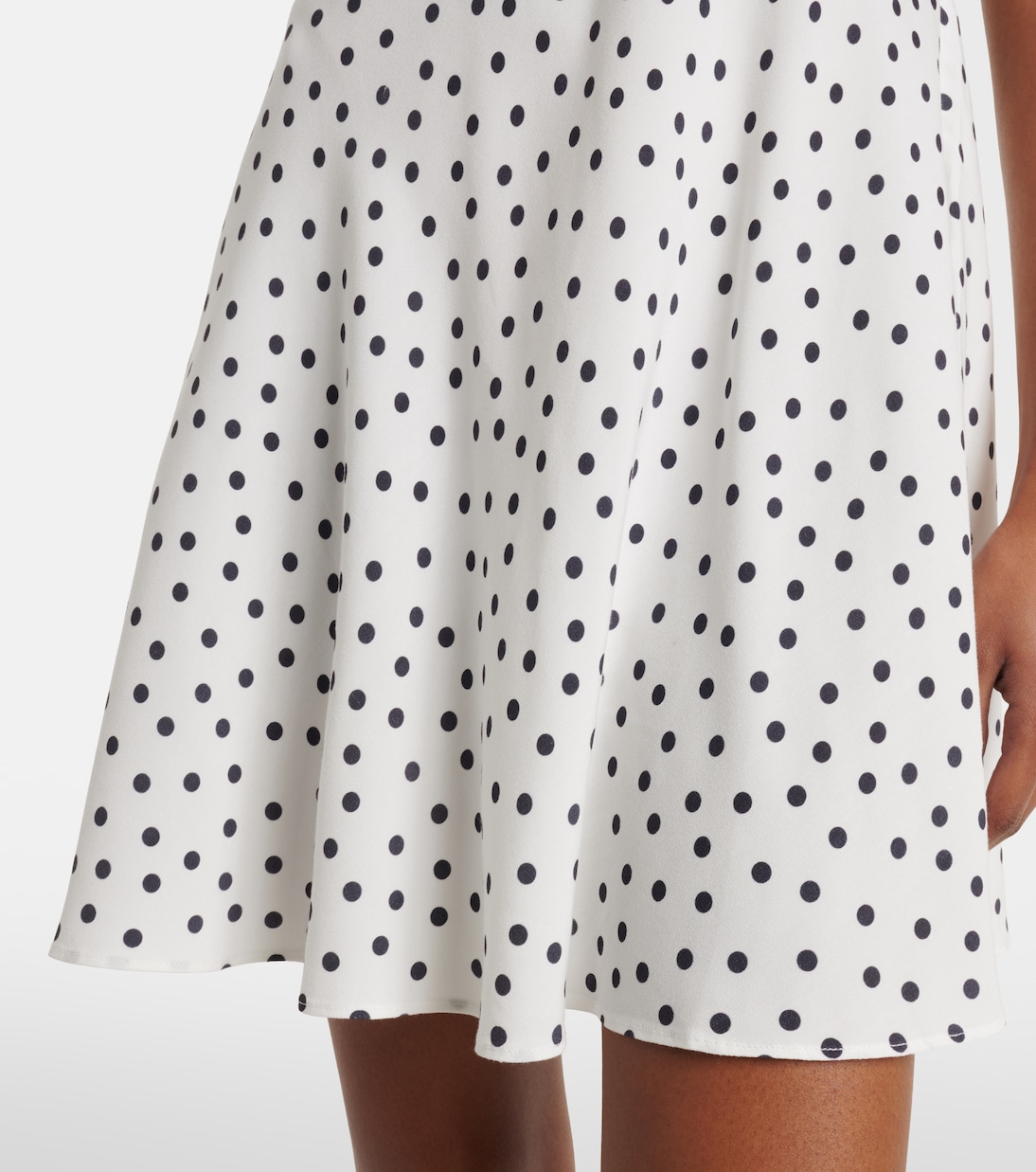 Polka-dot lace-trimmed minidress | Rixo