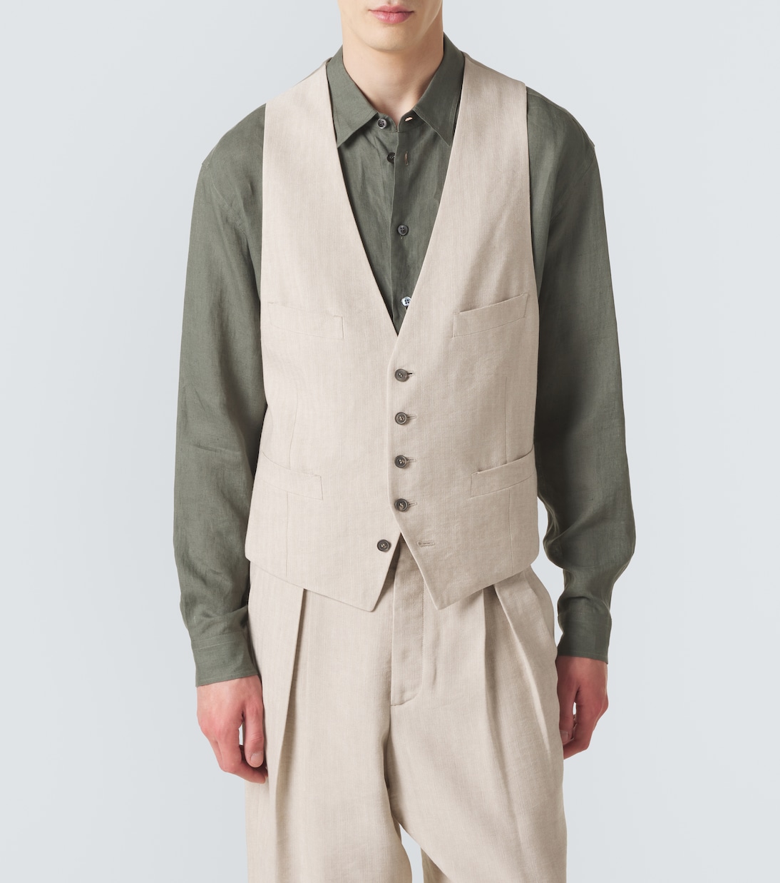 Single-breasted vest | Giorgio Armani