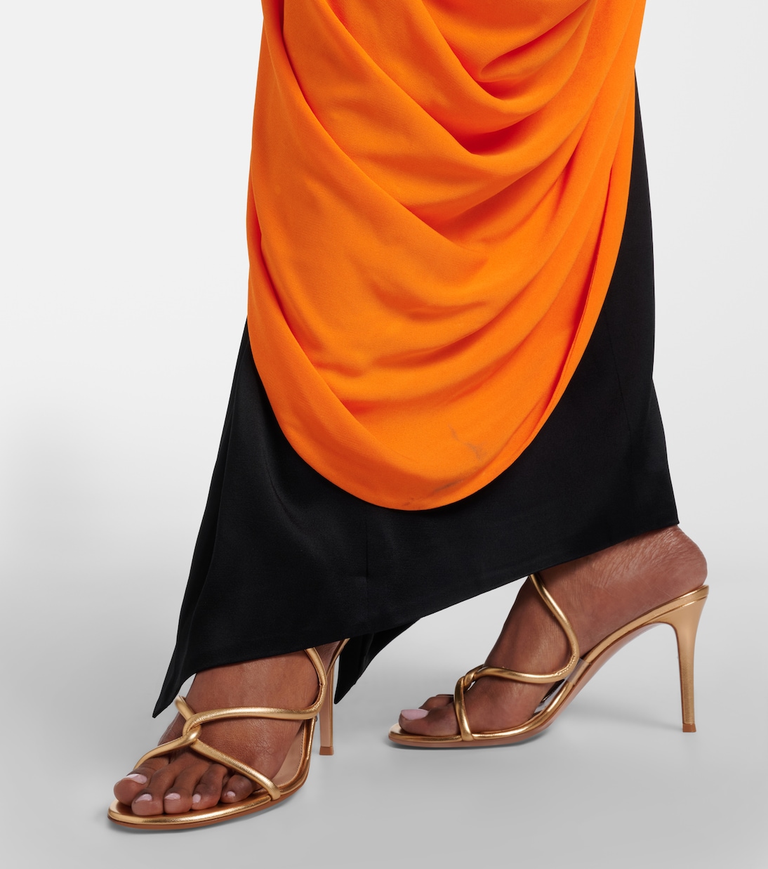 Sandali Jungle Mamba in pelle metallizzata | Gianvito Rossi