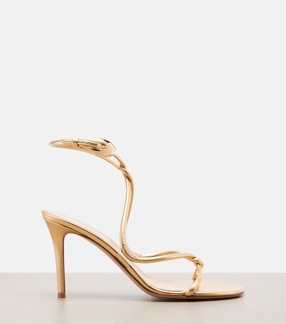 Sandali Jungle Mamba in pelle metallizzata | Gianvito Rossi