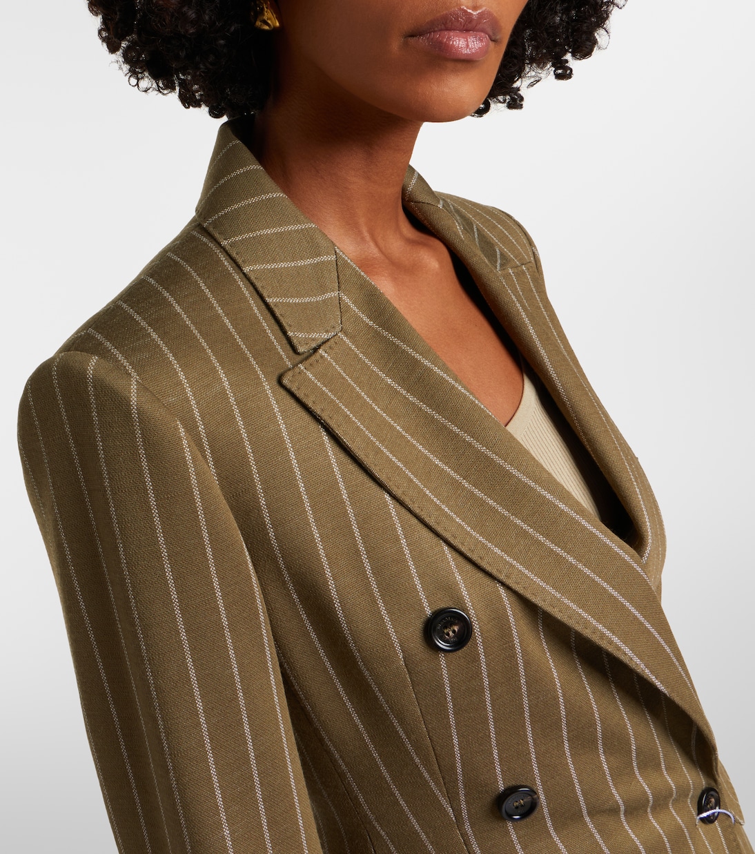 Blazer cruzado Balta con raya diplomática | Max Mara