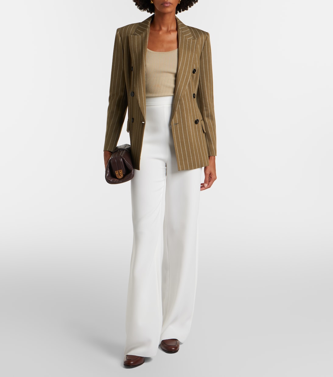 Blazer cruzado Balta con raya diplomática | Max Mara