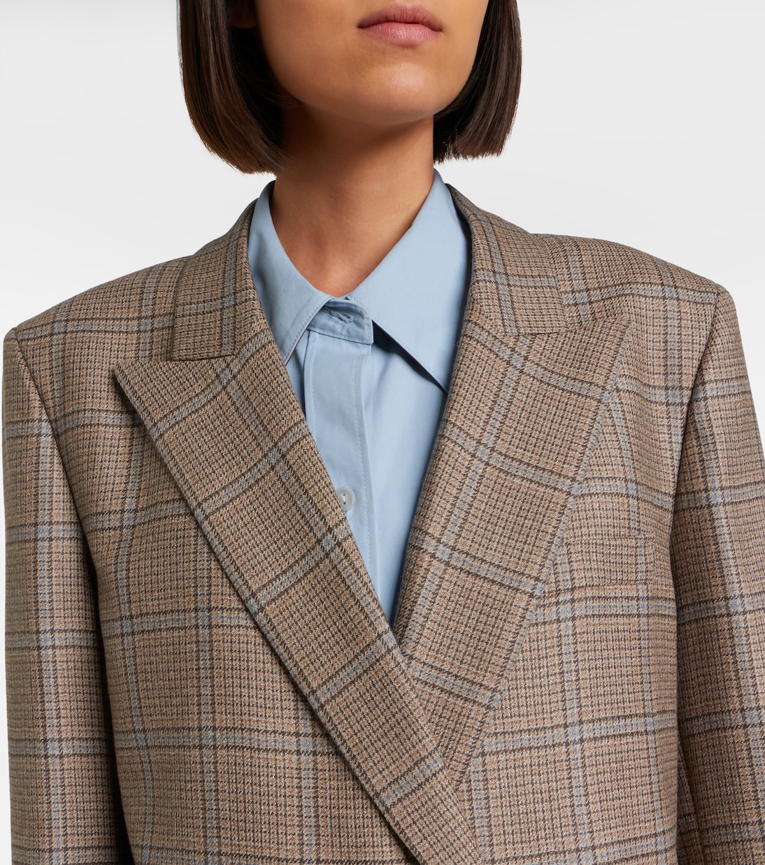 Everynight checked double-breasted wool blazer | Blazé Milano