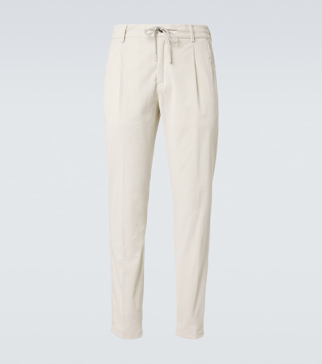 Cotton and cashmere corduroy straight pants | Eleventy