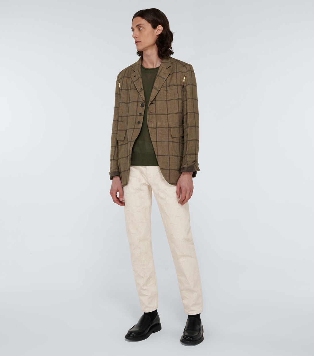 Blazer en lin à carreaux | Undercover