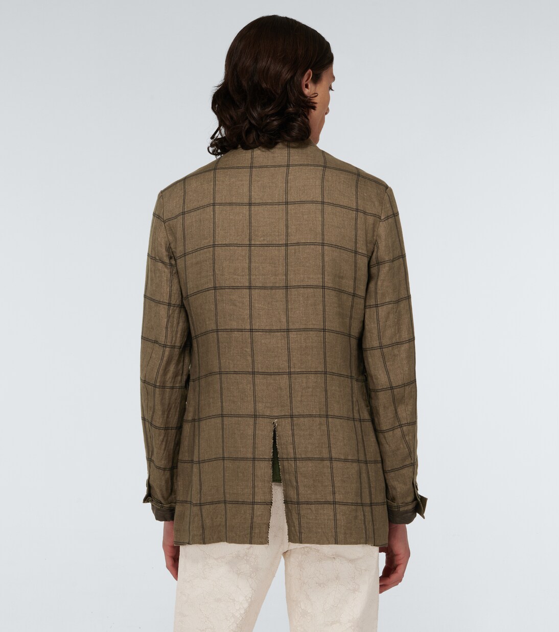 Blazer en lin à carreaux | Undercover