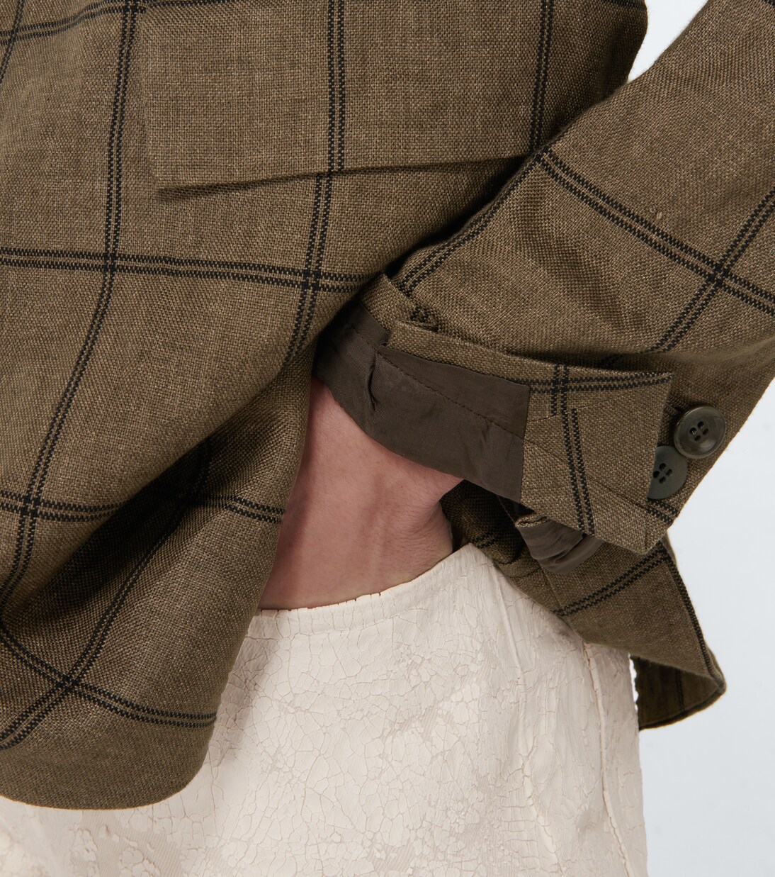 Blazer en lin à carreaux | Undercover