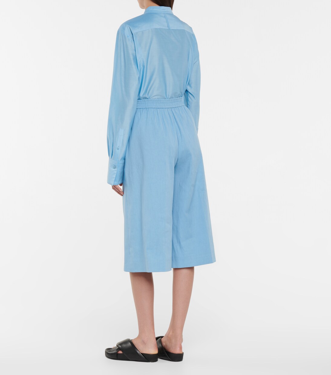 Shorts Tan aus Leinen und Baumwolle | Joseph