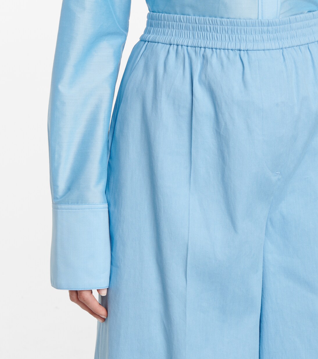 Shorts Tan aus Leinen und Baumwolle | Joseph